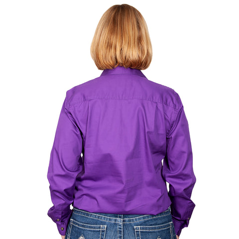Just Country Workshirt Women's Jahna Purple back