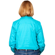 Just Country Workshirt Women's Jahna Turquoise back