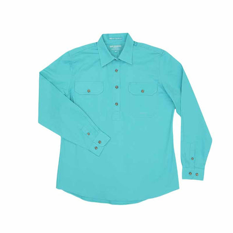 Just Country Workshirt Women's Jahna Turquoise
