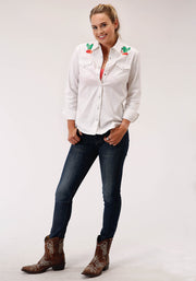 Roper Women's - Five Star Collection Shirt White 03-050-0565-2012 WH full