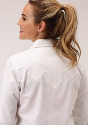 Roper Women's - Five Star Collection Shirt White 03-050-0565-2012 WH back