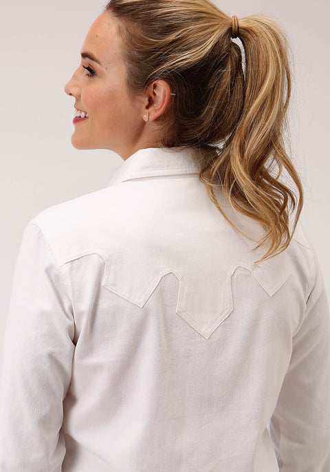 Roper Women's - Five Star Collection Shirt White 03-050-0565-2012 WH back