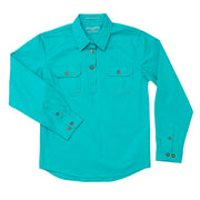Just Country Workshirt Girl's Kenzie Turquoise
