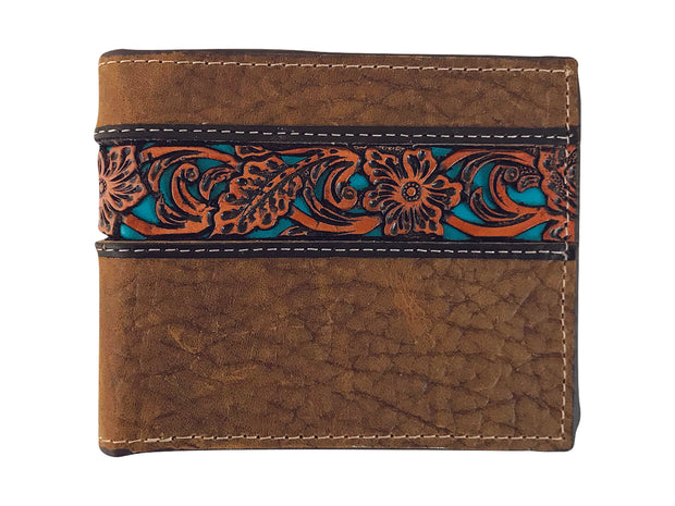Bi-fold Wallet - Tooled Leather