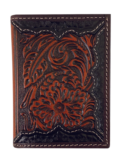 Tri-fold Wallet - Tooled Leather