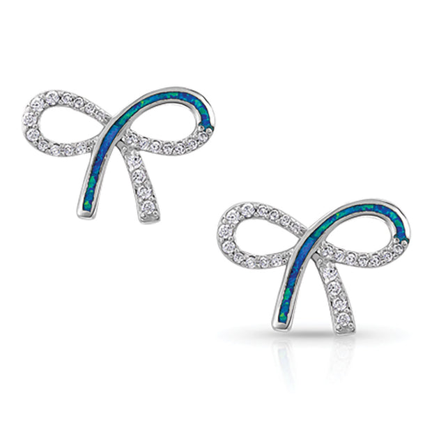 Montana Silversmiths A Perfect Opal Bow Drop Earrings ER4615