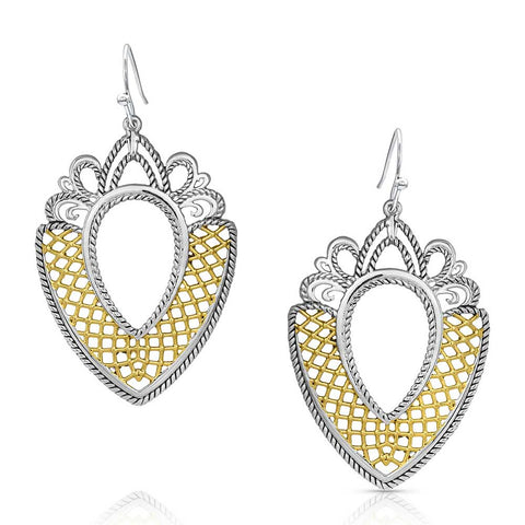 Montnana Silversmiths Honeycomb Western Lace Earrings ER4958