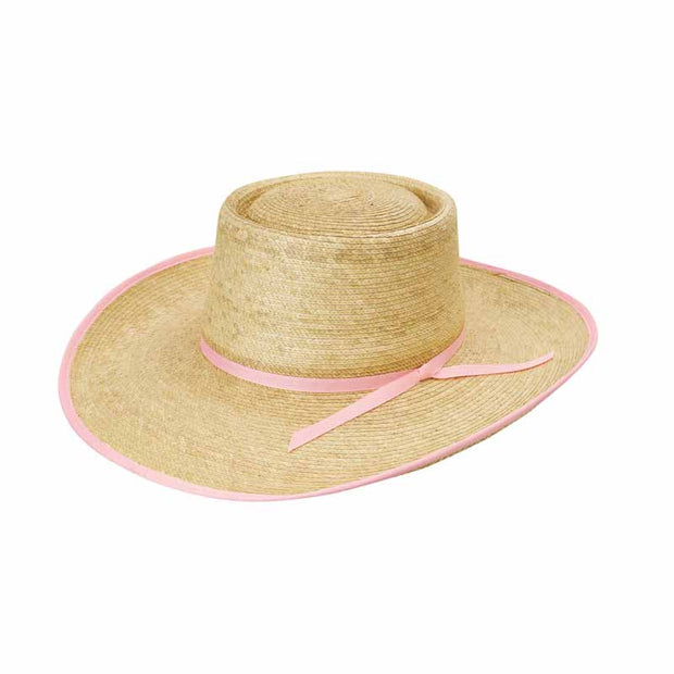 Sunbody Hats Reata Oak 4" Brim Oak/Light Pink Bound Edge