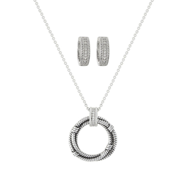 Montana Silversmiths Roped in Brilliance Jewellery Set JS3037