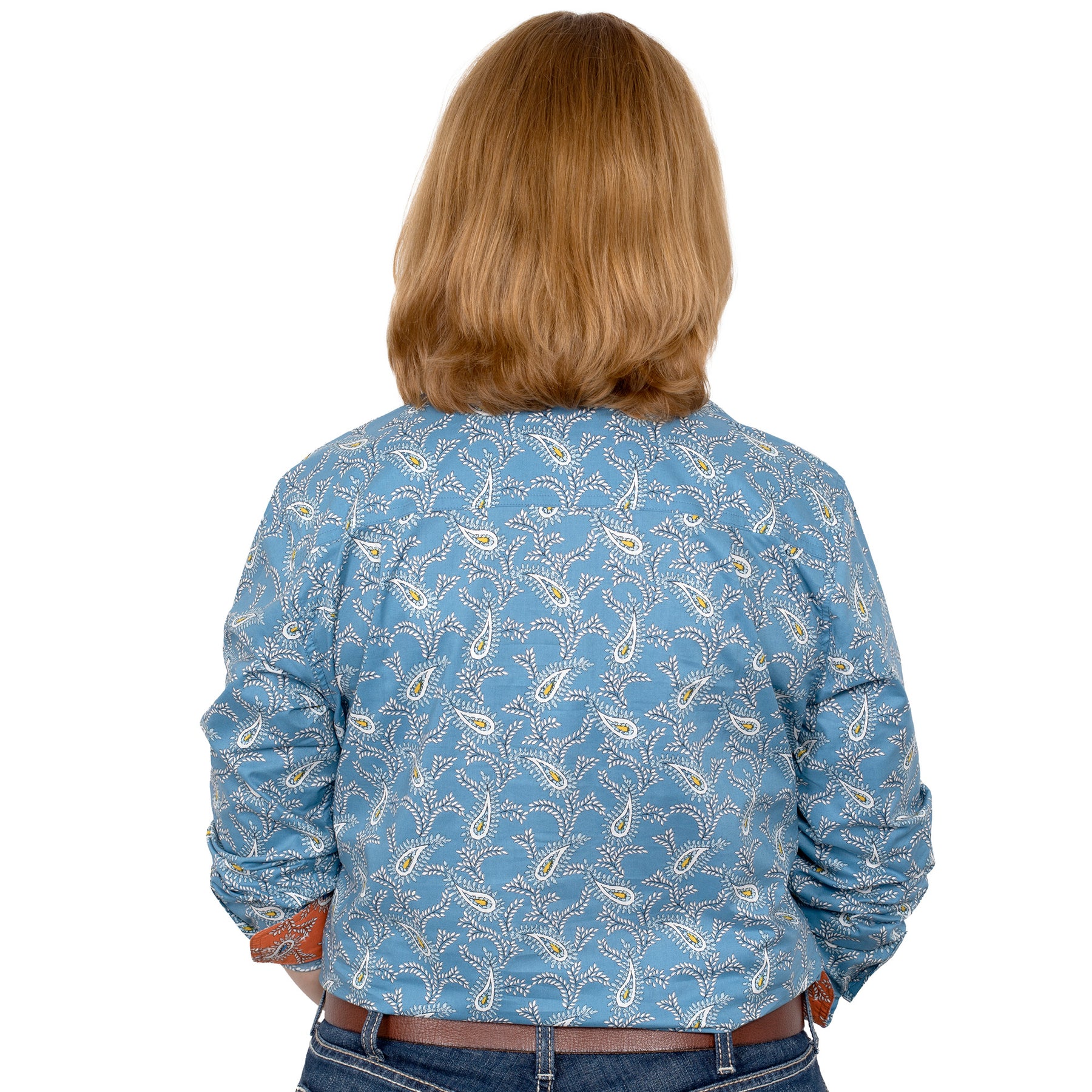 Just Country (Womens) 50505 - Closed Front Long Sleeve Shirt (Turquoise) main image 1